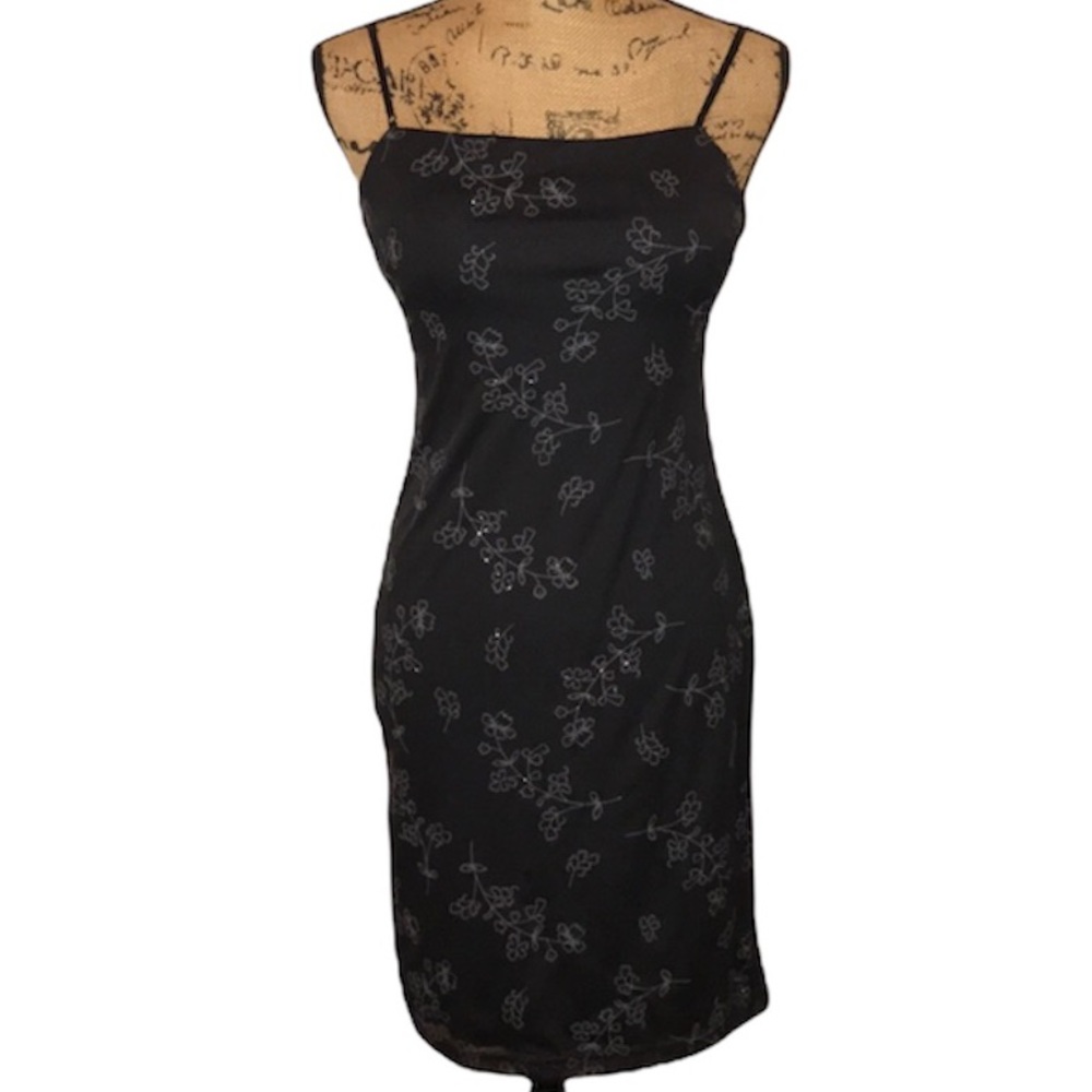 Sexy Embellished Black Party Dress